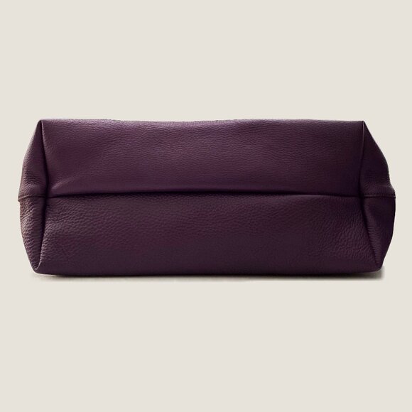 Salvatore Ferragamo Gina Mirtillo Leather Tote Bag - Picture 8 of 11